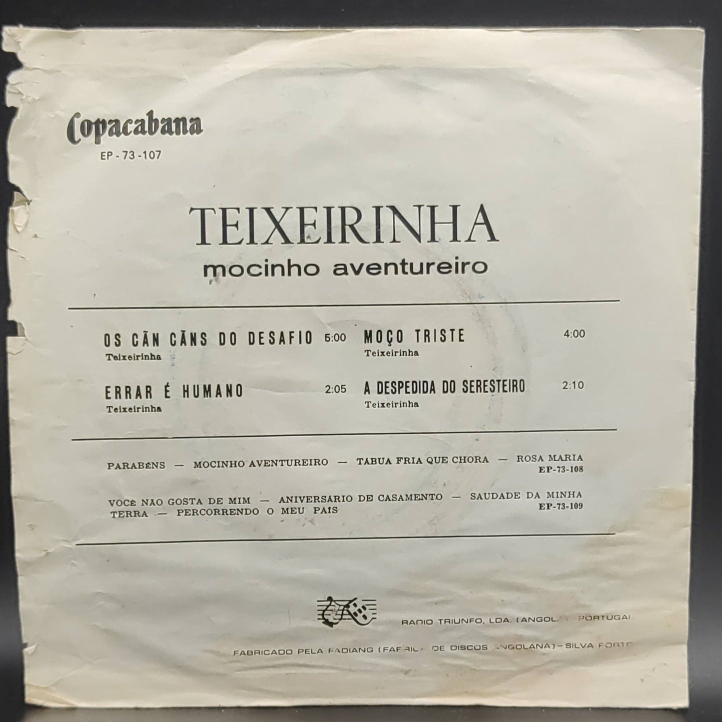 Teixeirinha - Mocinho Aventureiro
