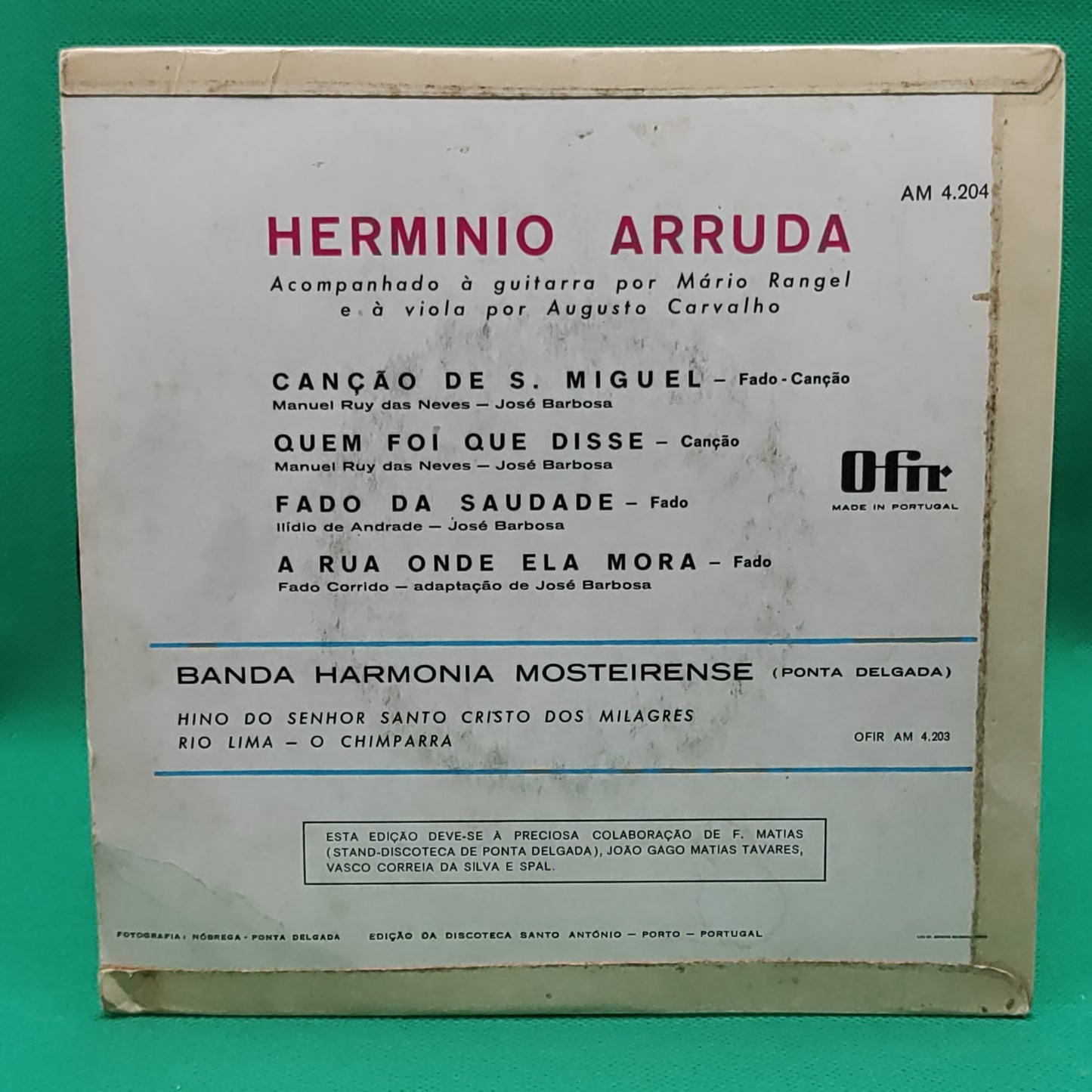 Herminio Arruda – S. Miguel – Azoren