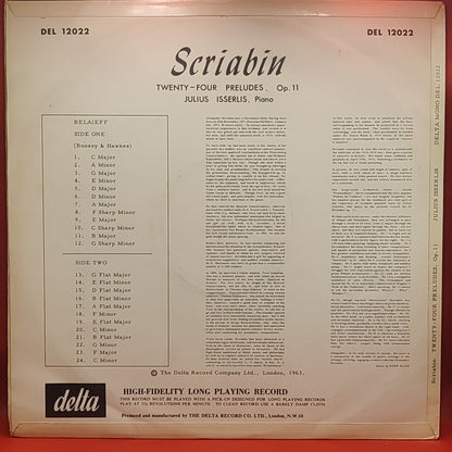 Julius Isserlis ‎– Scriabin 24 Preludes