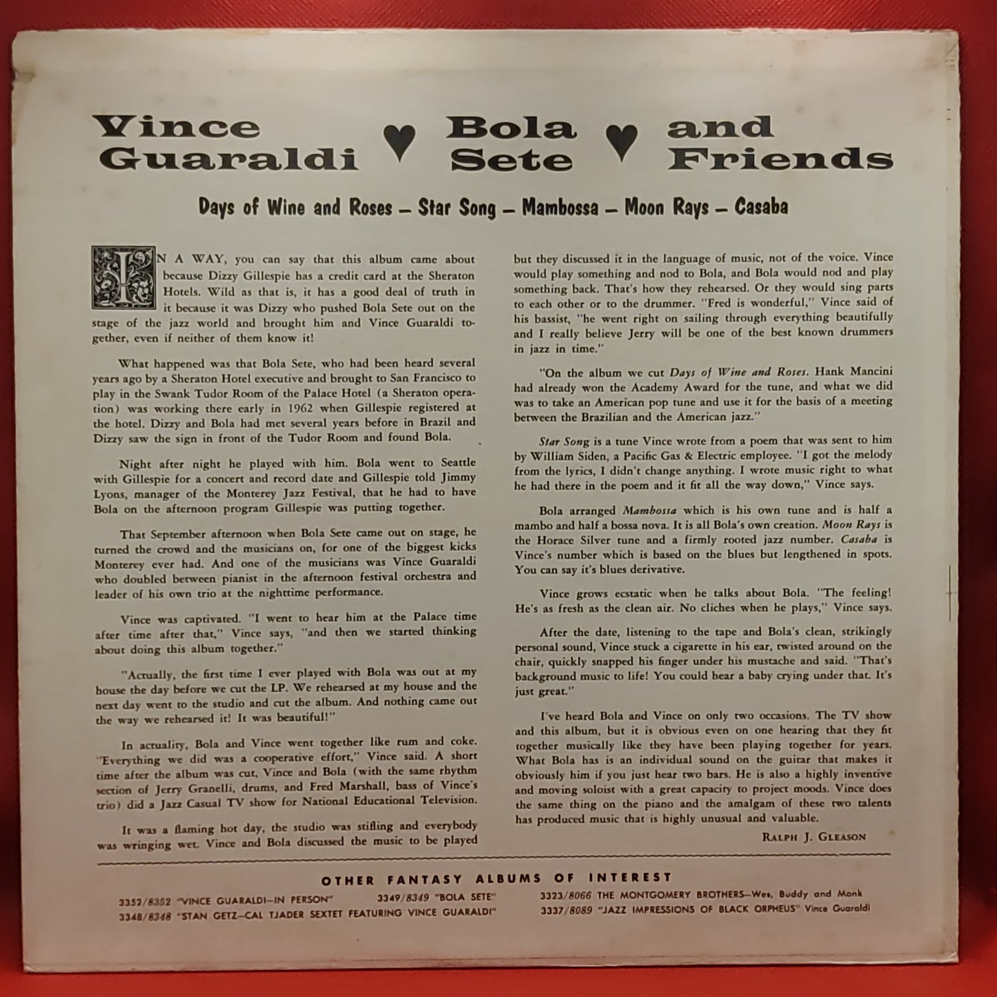 Vince Guaraldi, Bola Sete - Vince Guaraldi \ Bola Sete \ And Friends (LP, Album)