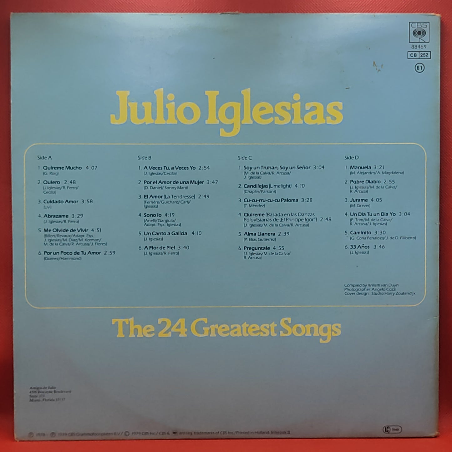 Julio Iglesias - The 24 Greatest Songs