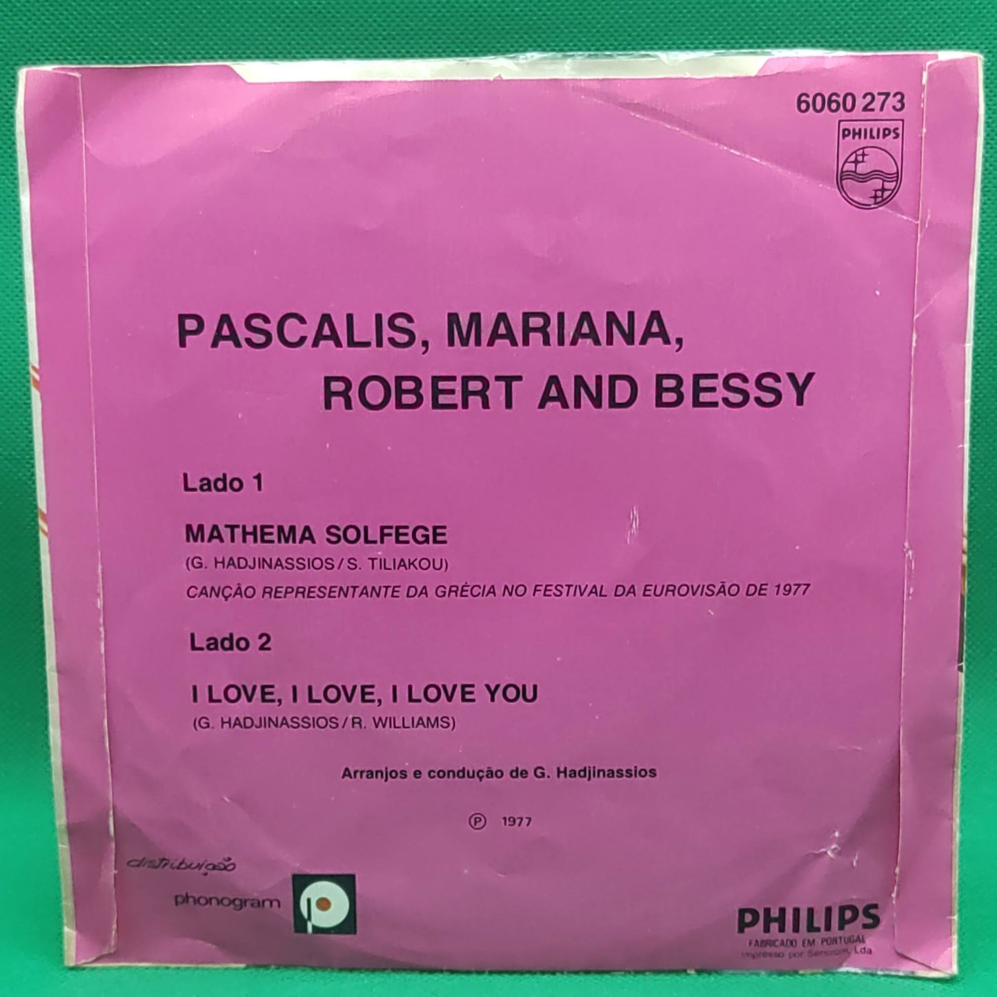 Pascalis , Mariana, Robert and Bessy