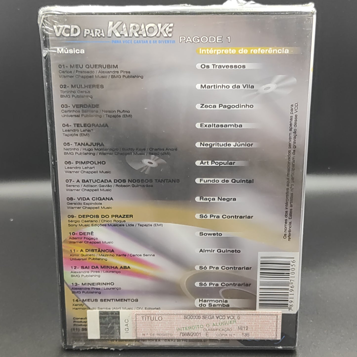 Pagode 1 - VCD para Karaoke
