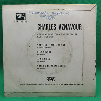 Charles Aznavour – Que C´Est Triste Venise