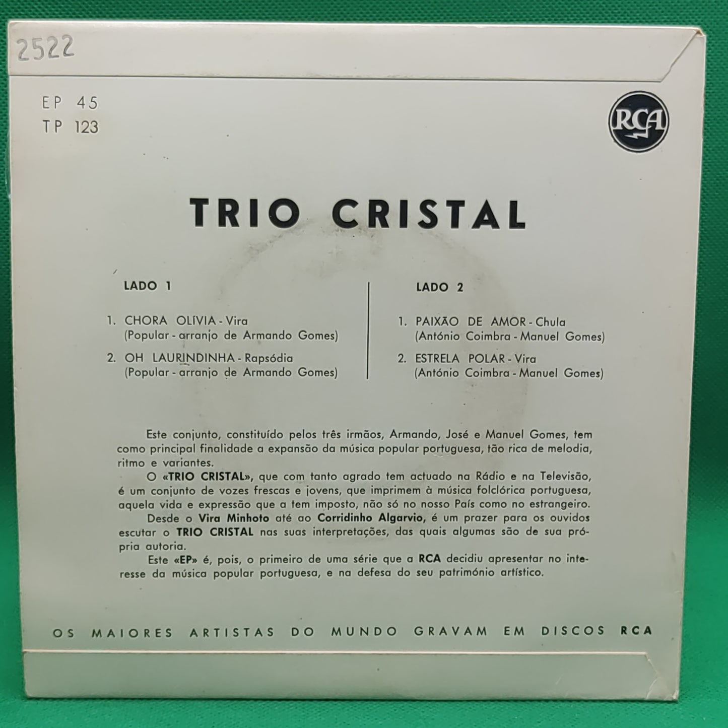Canções de Portugal - Trio Cristal