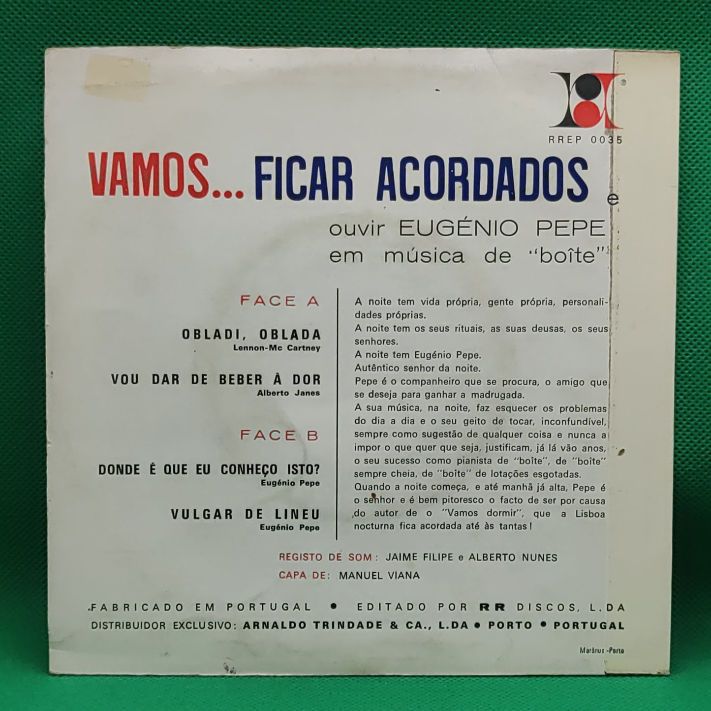 Eugénio Pepe - Vamos ...Ficar acordados