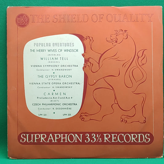 VIENNA SYMPHONY ORCHESTRA  -SUPRAPHON 33 1/3 RECORDS