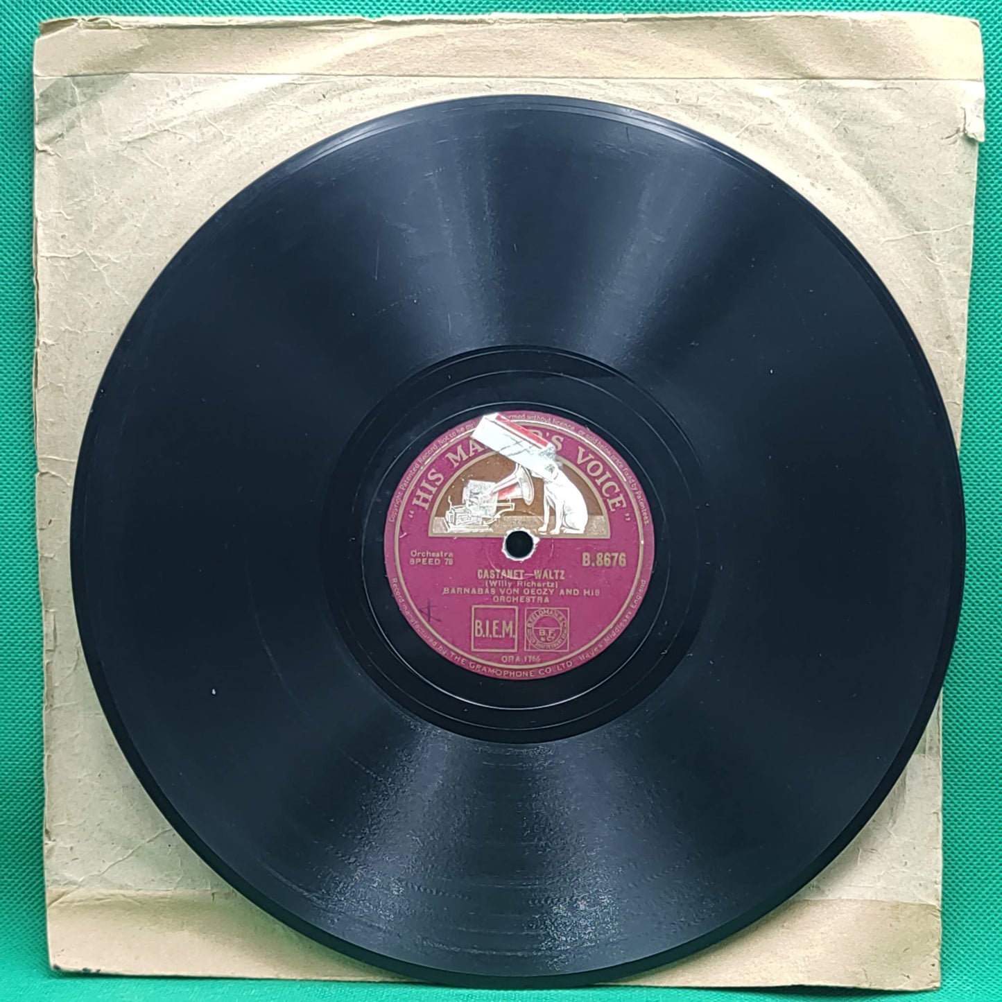 WALZER – BARNABAS VON GEOZY UND SEIN ORCHESTER – 78 U/min