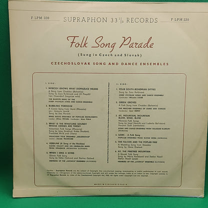 FOLK SONG PARADE - SUNG IN CZECH AND SLOVAK BY CZECHOSLOVAK SONG AND DANCE ENSEMBLES