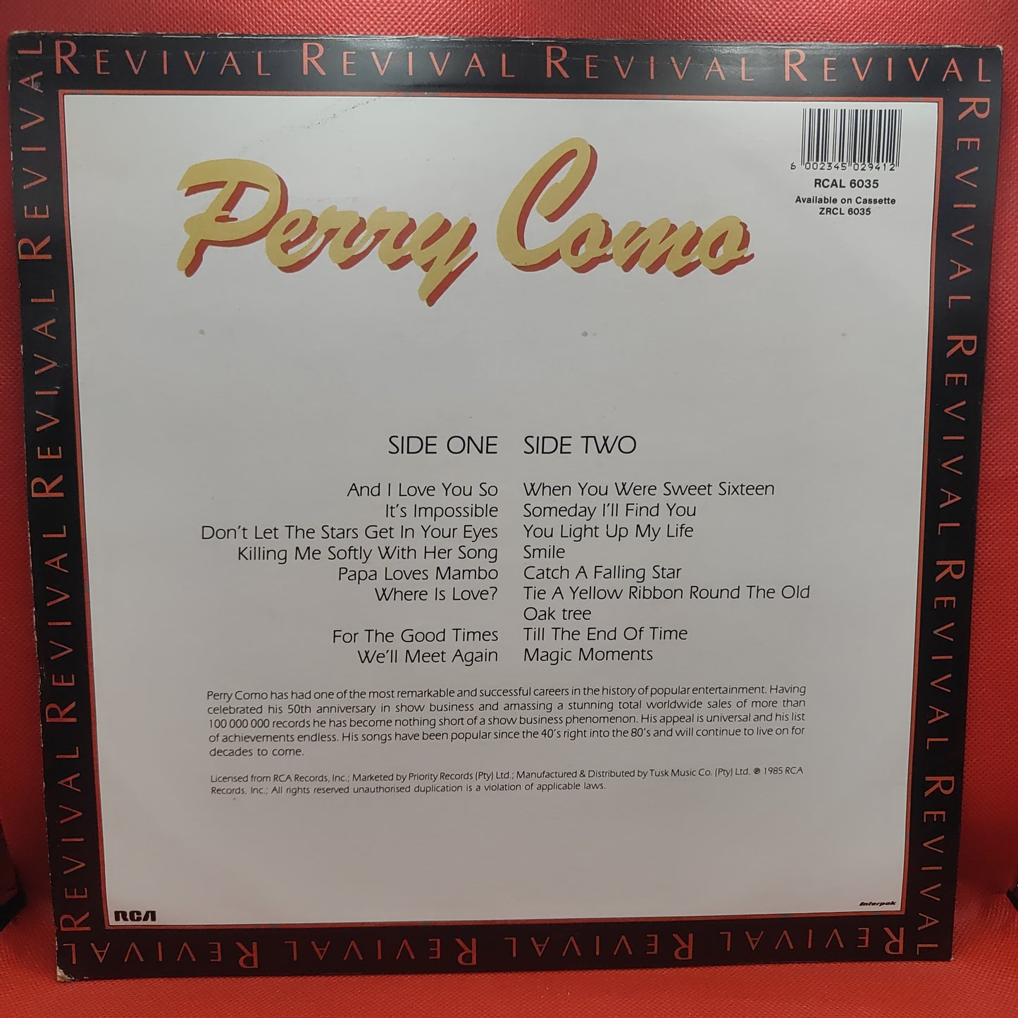 PERRY COMO - REVIVAL