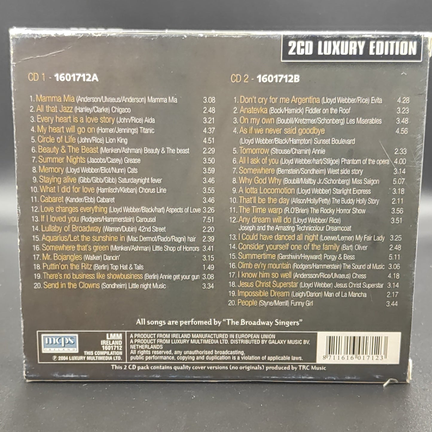 AN EVENING AT THE MUSICAL 2 CD