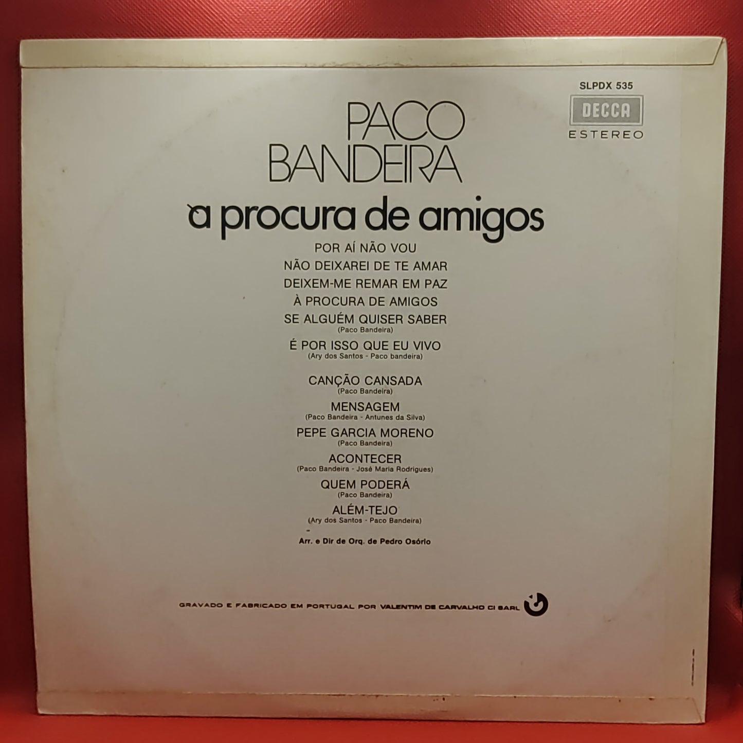 Paco Bandeira – À Procura De Amigos