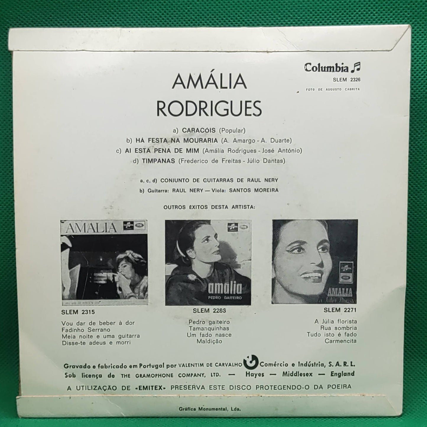Amália Rodrigues – Caracóis