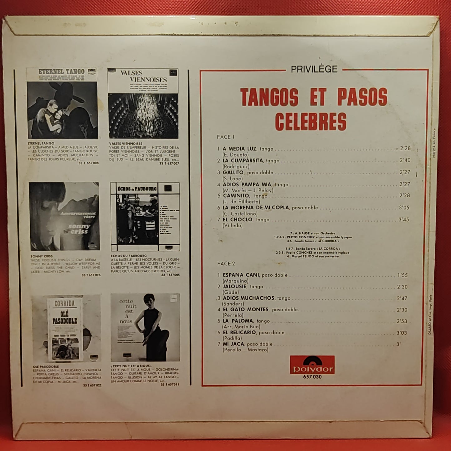 Various – Tangos Et Pasos Célèbres