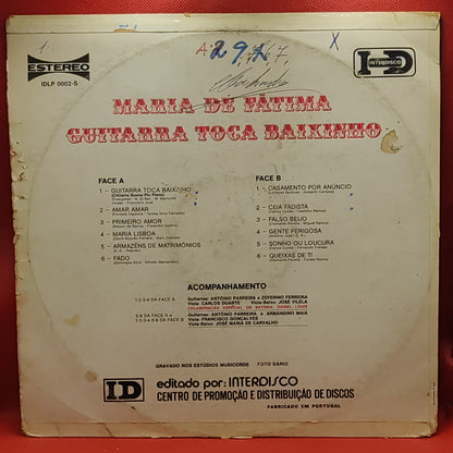 Maria De Fátima – Guitarra Toca Baixinho