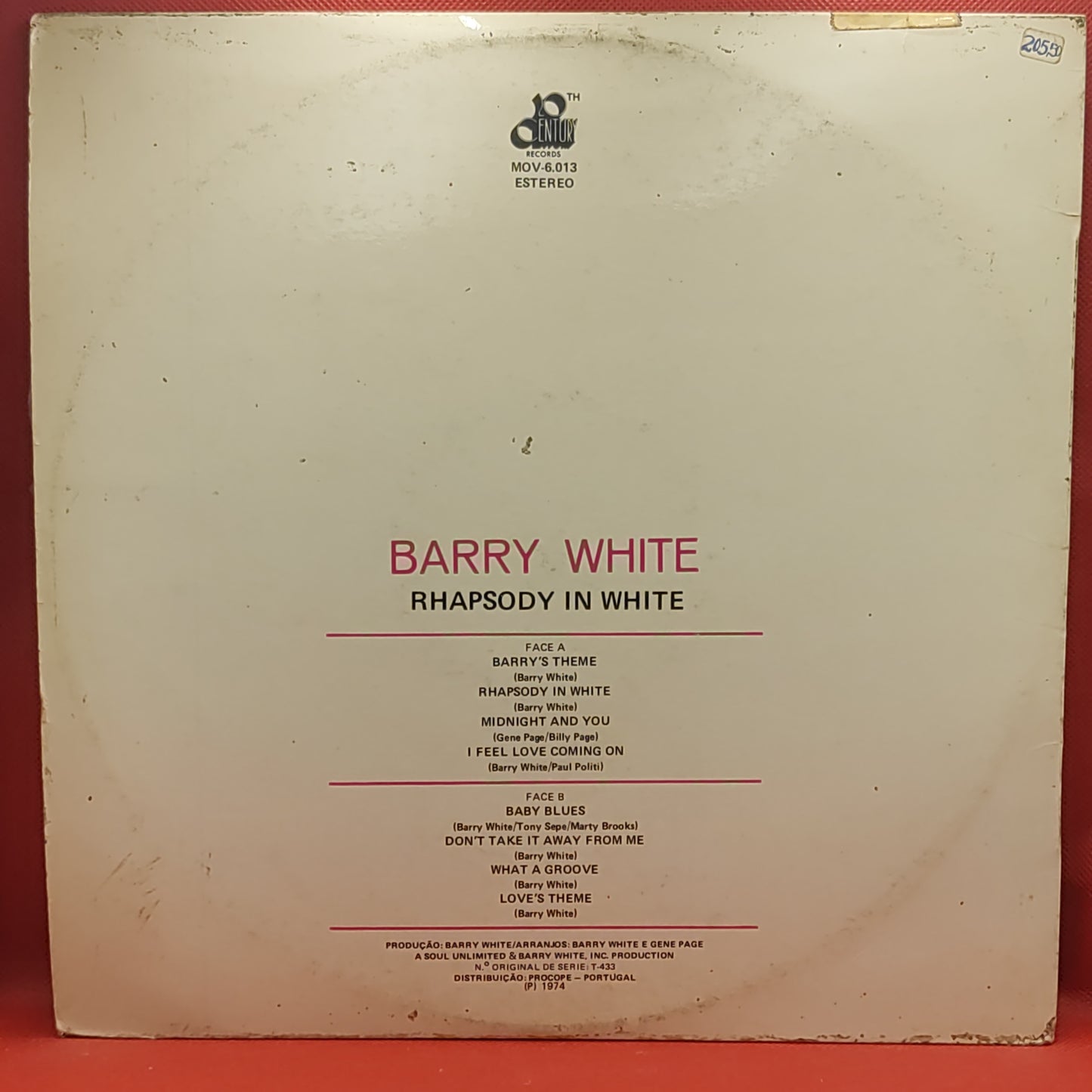 The Love Unlimited Orchestra – Rhapsody In White