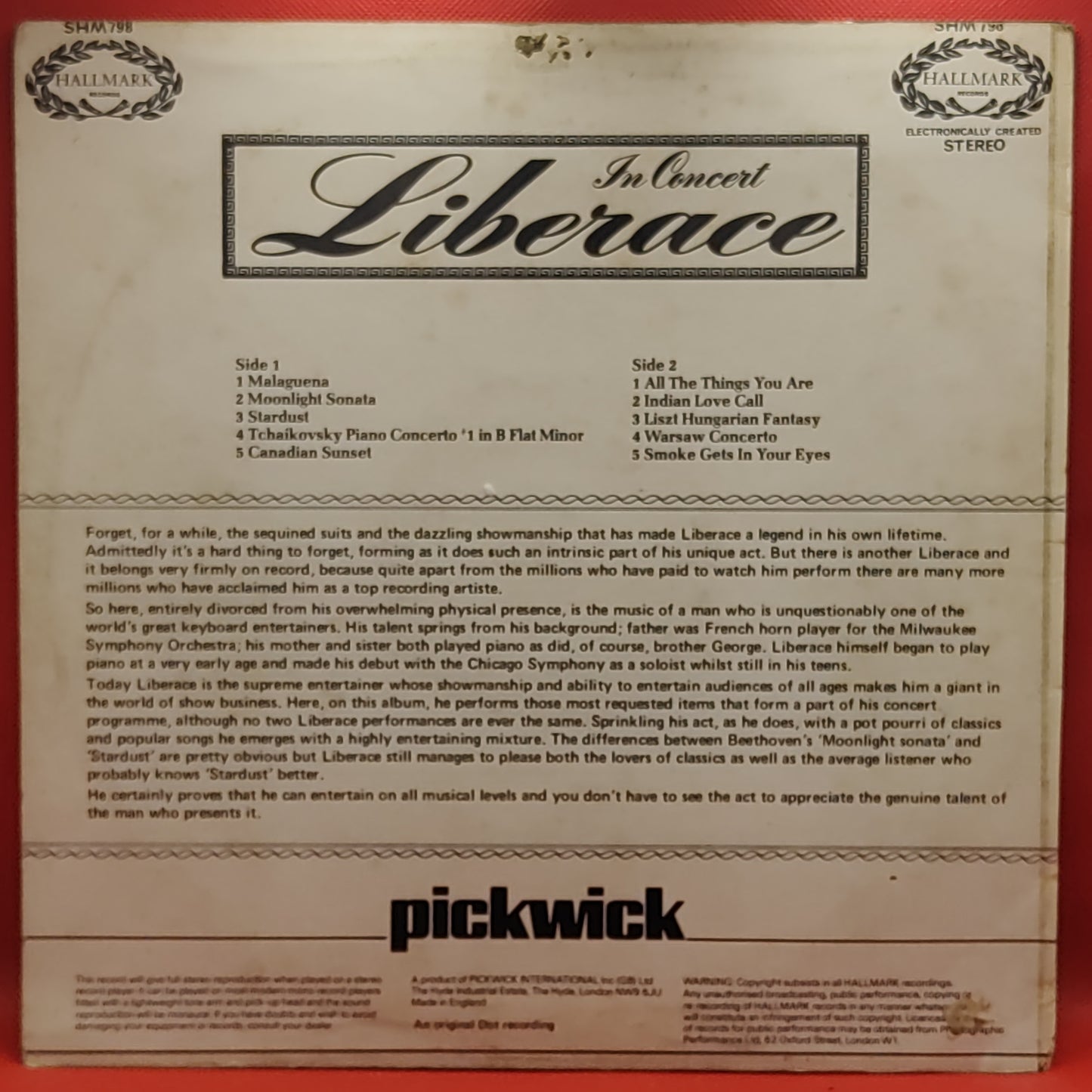 Liberace – In Concert