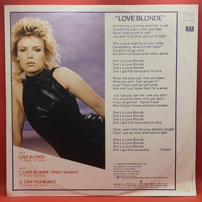 Kim Wilde ‎– Love Blonde