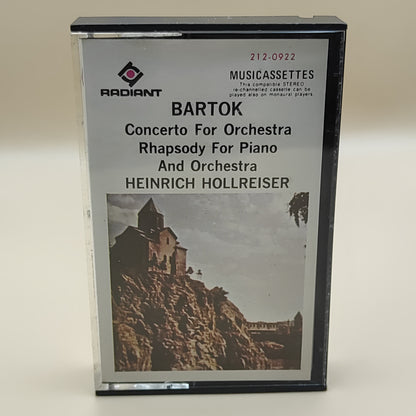 BARTOK CONCERTO FOR ORCHERSTRA RHAPSODY FOR PIANO AND ORCHESTRA - HEINRICH HOLLREISER