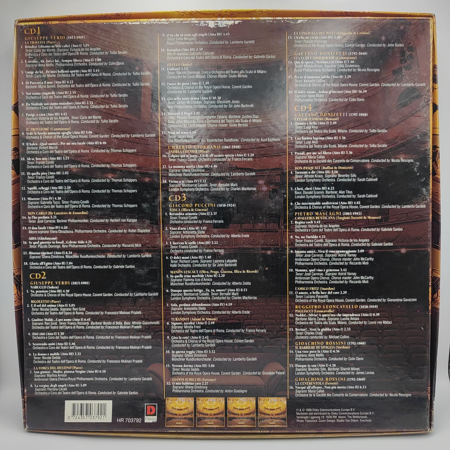 BEST OF OPERA 4CD BOX