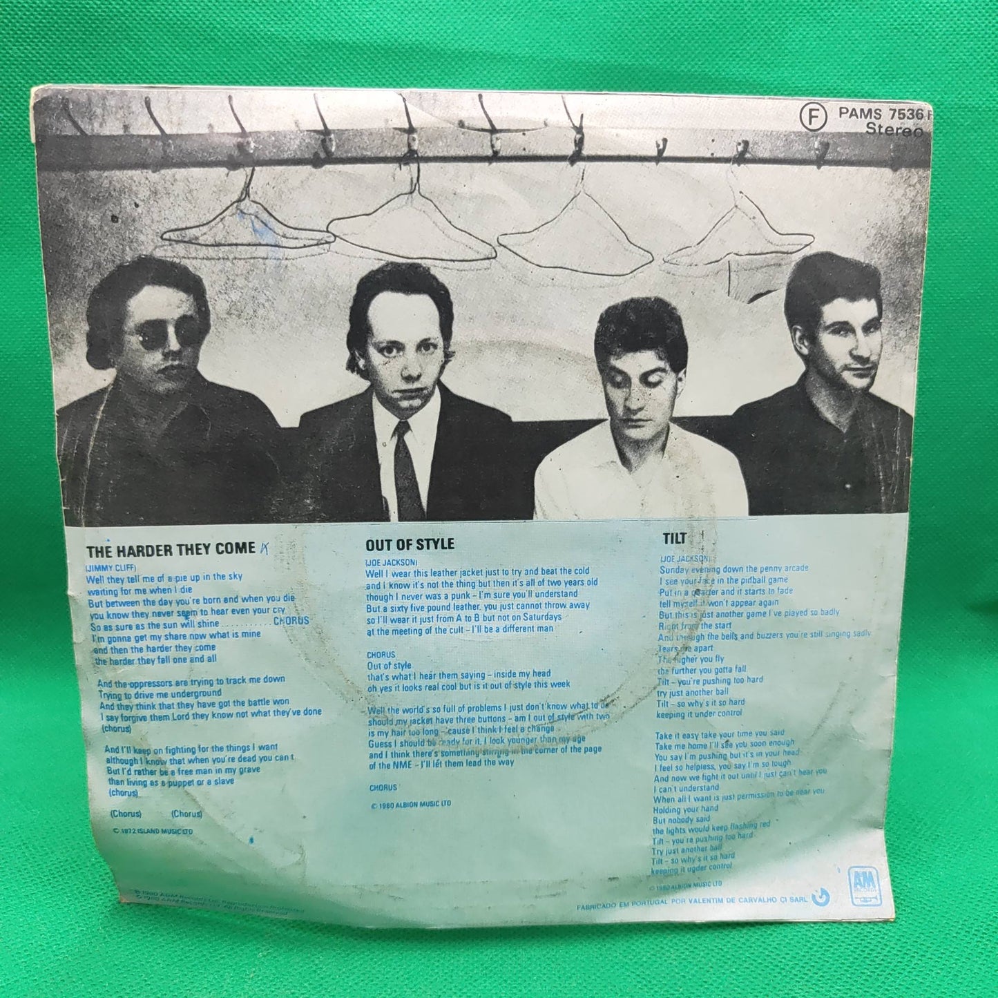 Joe Jackson Band – The Harder They Come / Out Of Style / Tilt