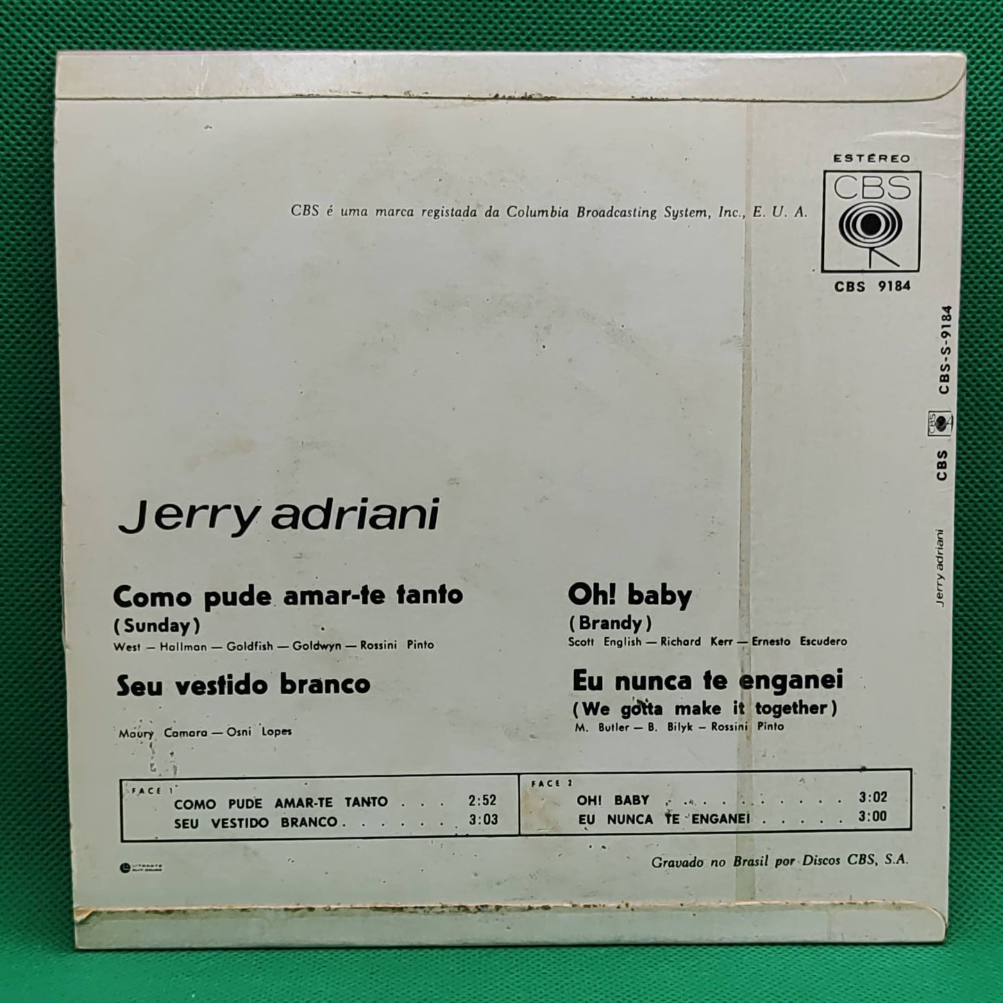 Jerry Adriani – Como Pude Amar-te Tanto