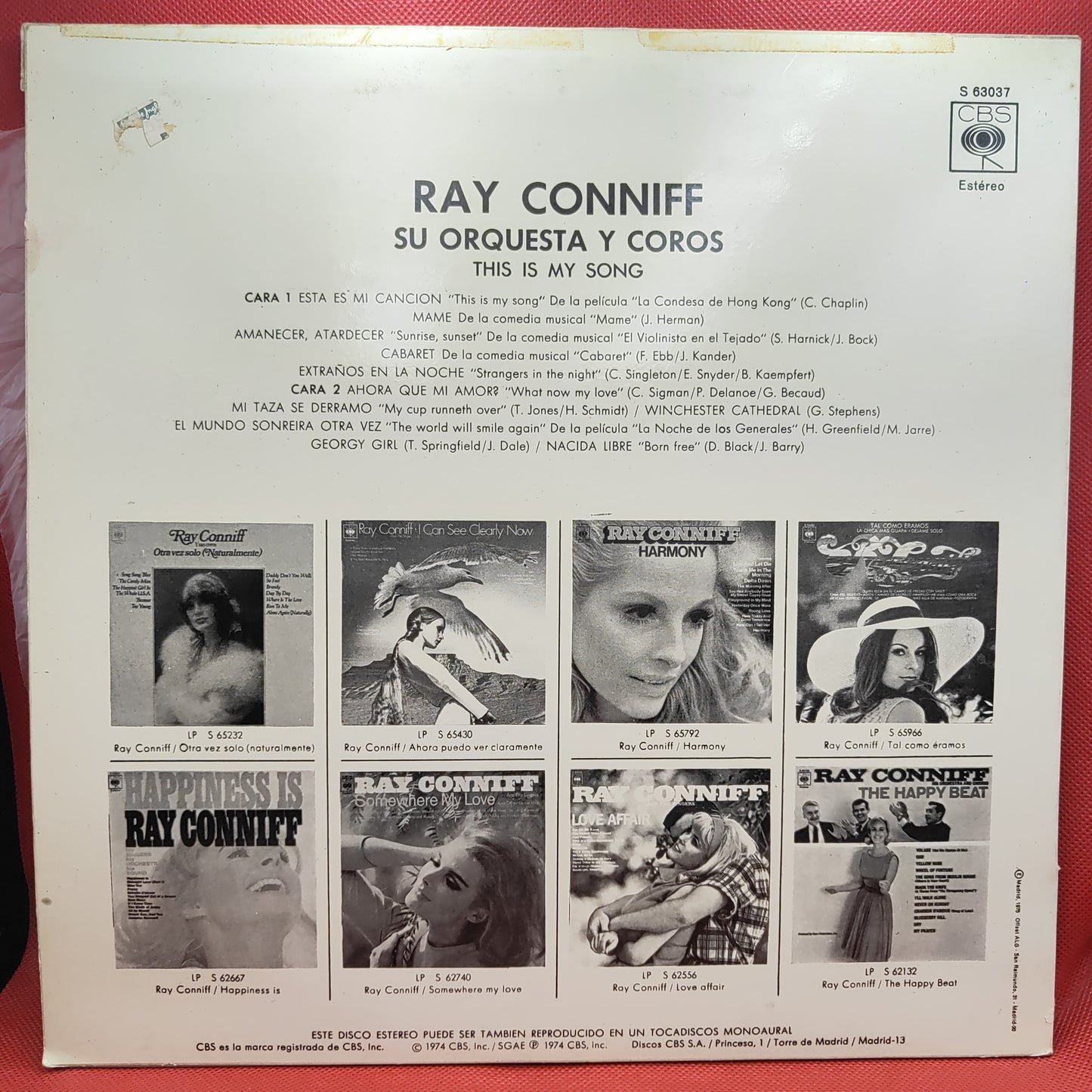 Ray Conniff, Su Orquesta Y Coros – This Is My Song