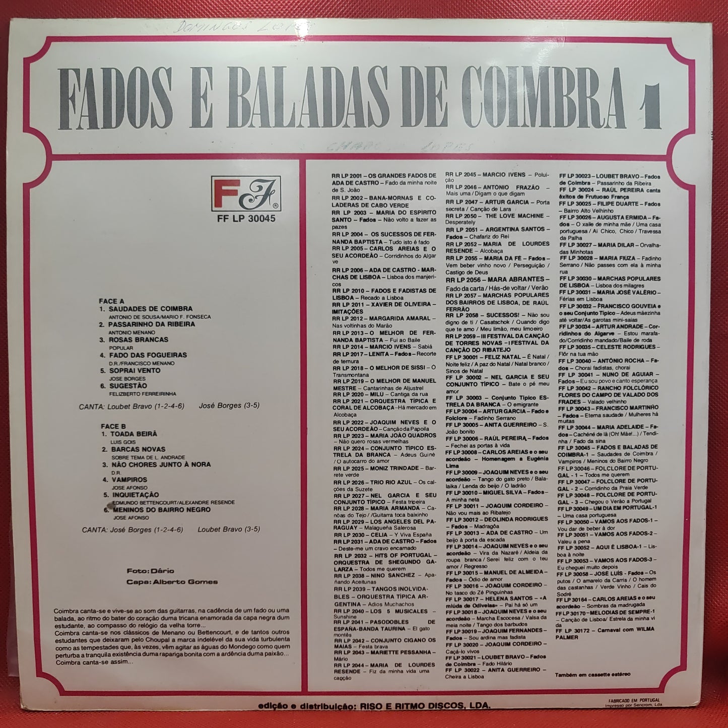 Various – Fados E Baladas De Coimbra 1