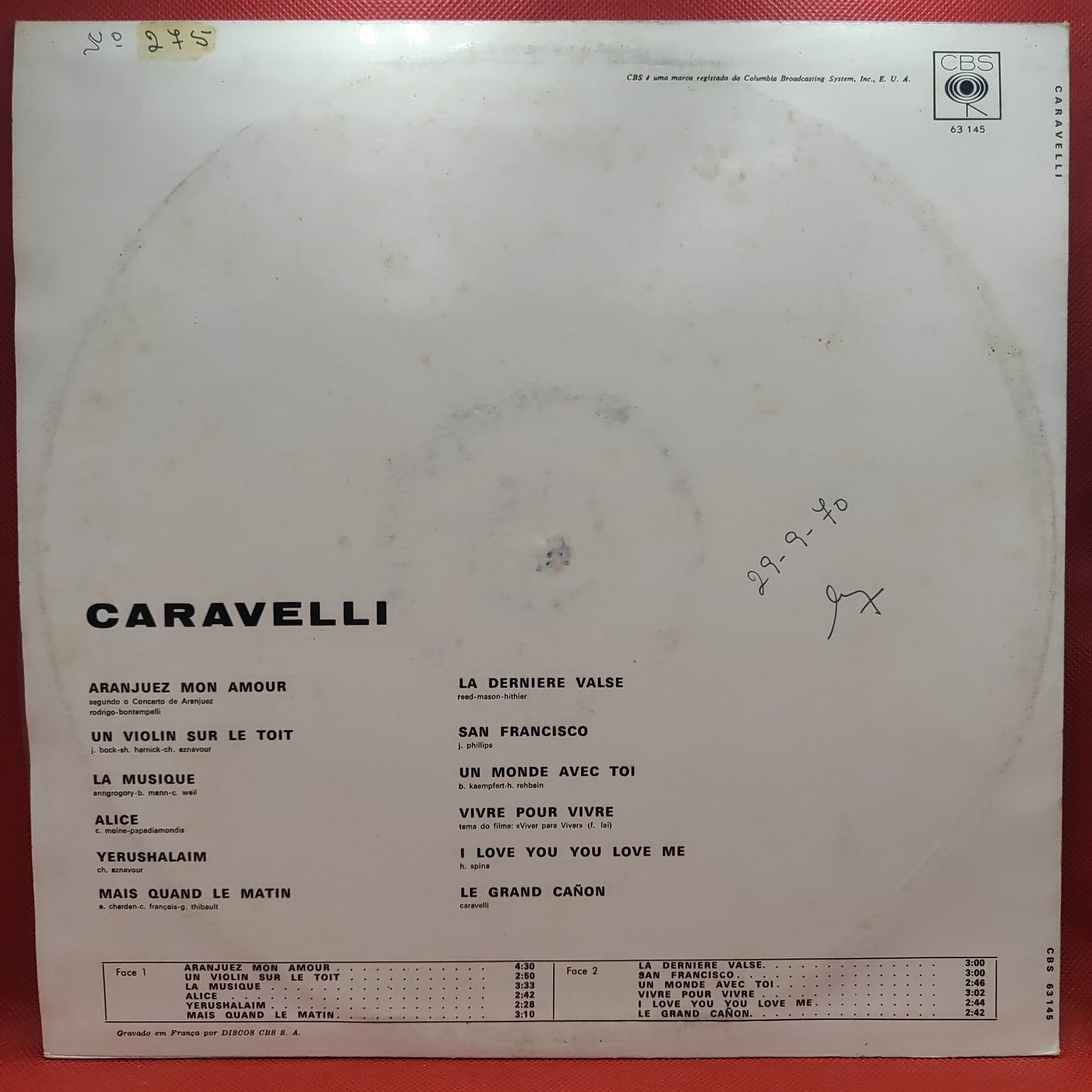 Caravelli – Aranjuez Mon Amour