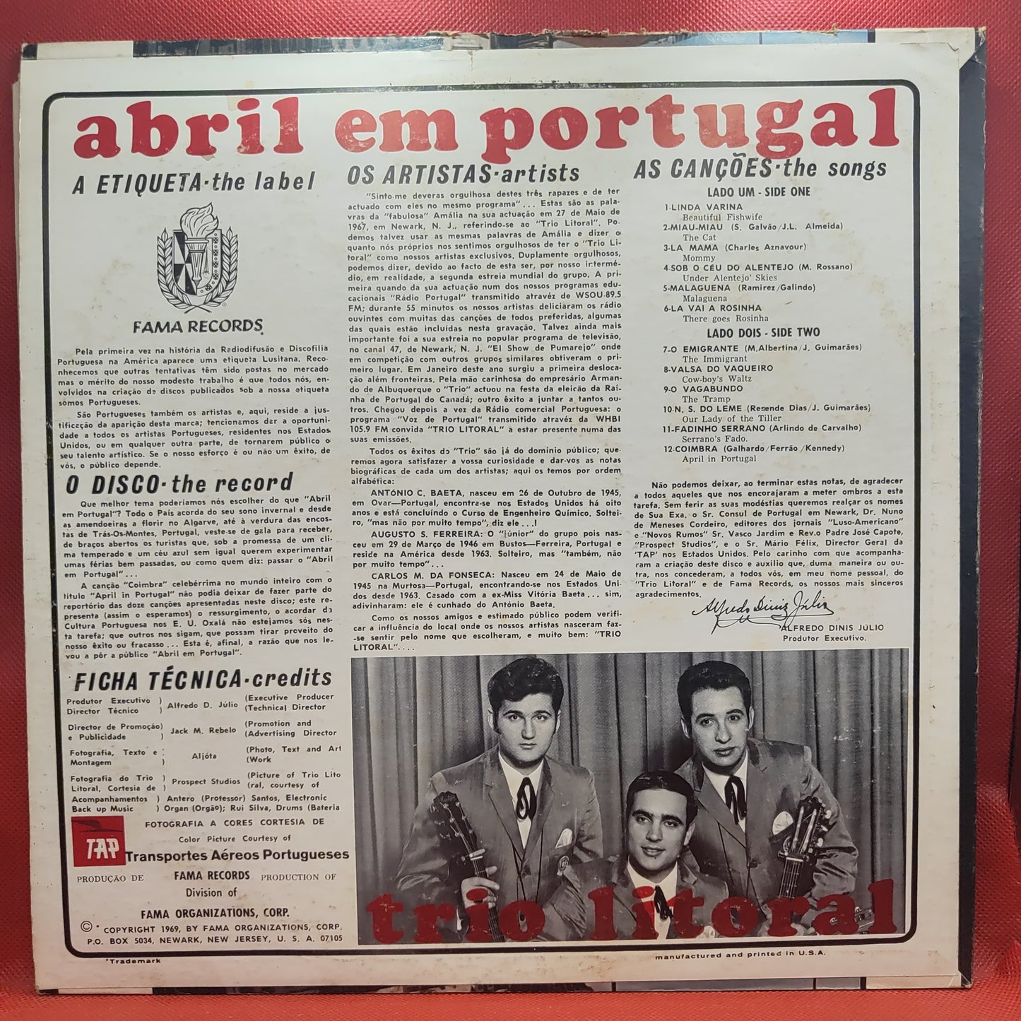 TRIO LITORAL - ABRIL EM PORTUGAL