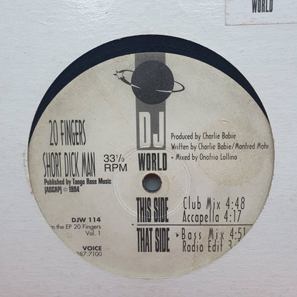 20 Fingers ‎– Short Dick Man - Vinyl Store Online