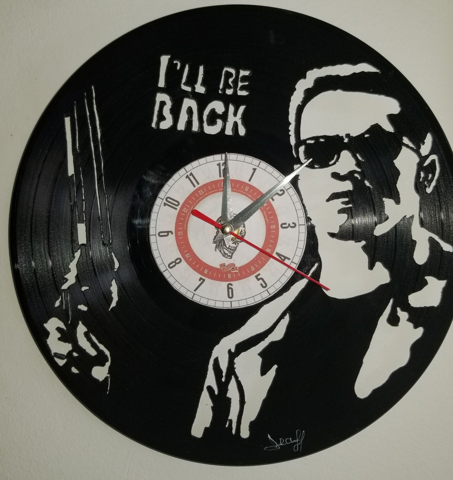 Relógio Vinil - TERMINATOR ARNOLD SCHWARZENEGGER