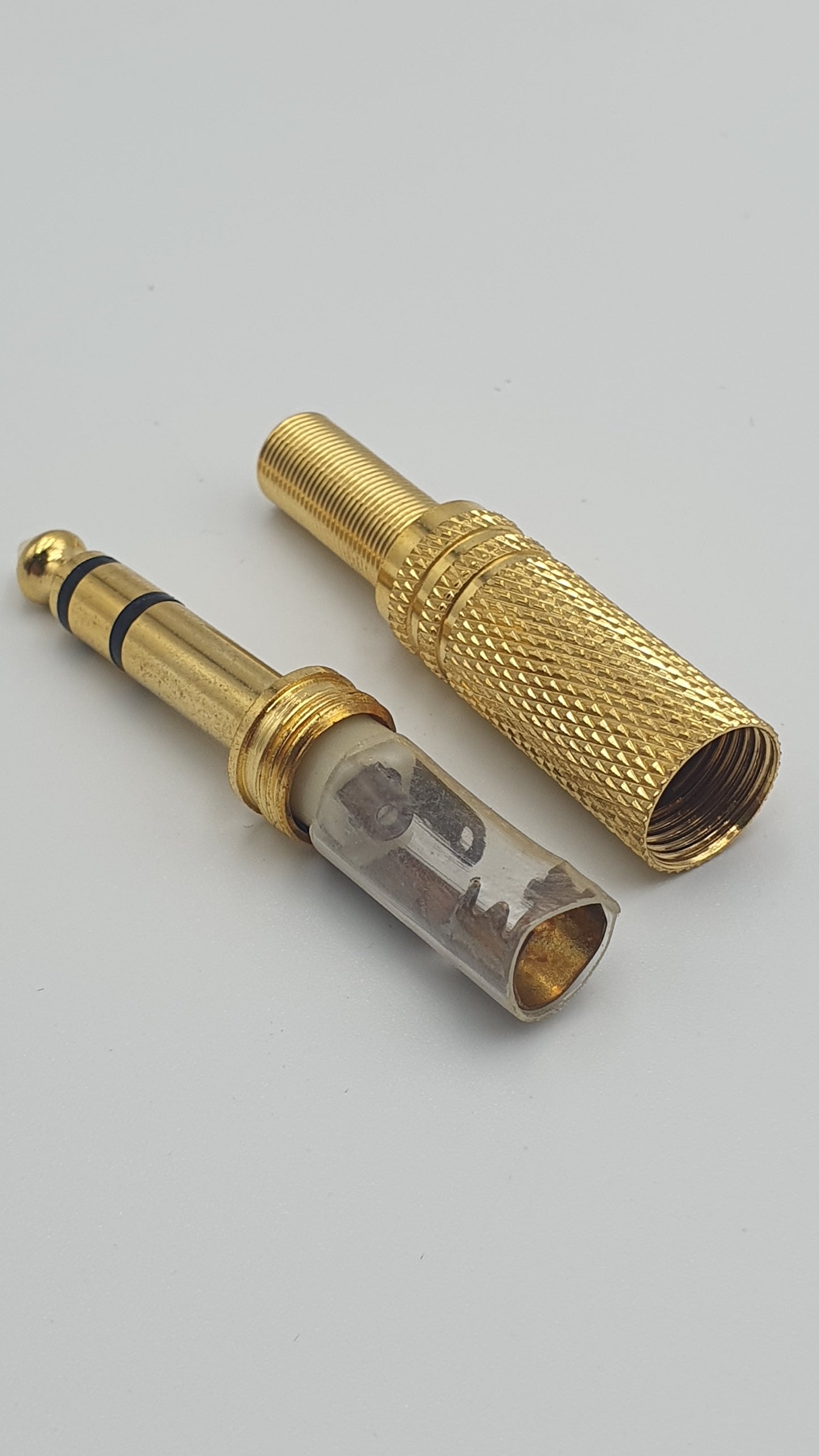 Ficha Jack 6.3mm Macho Estereo Dourado REF:4310