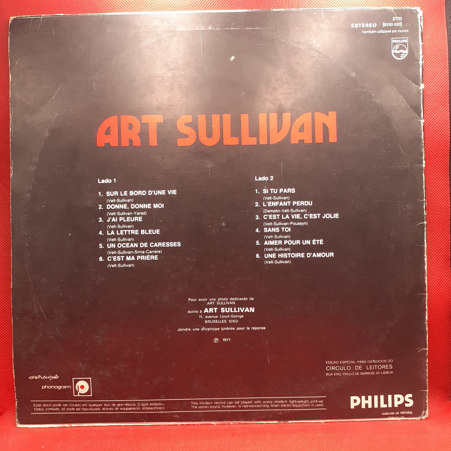 Art Sullivan – Sur Le Bord D'Une Vie