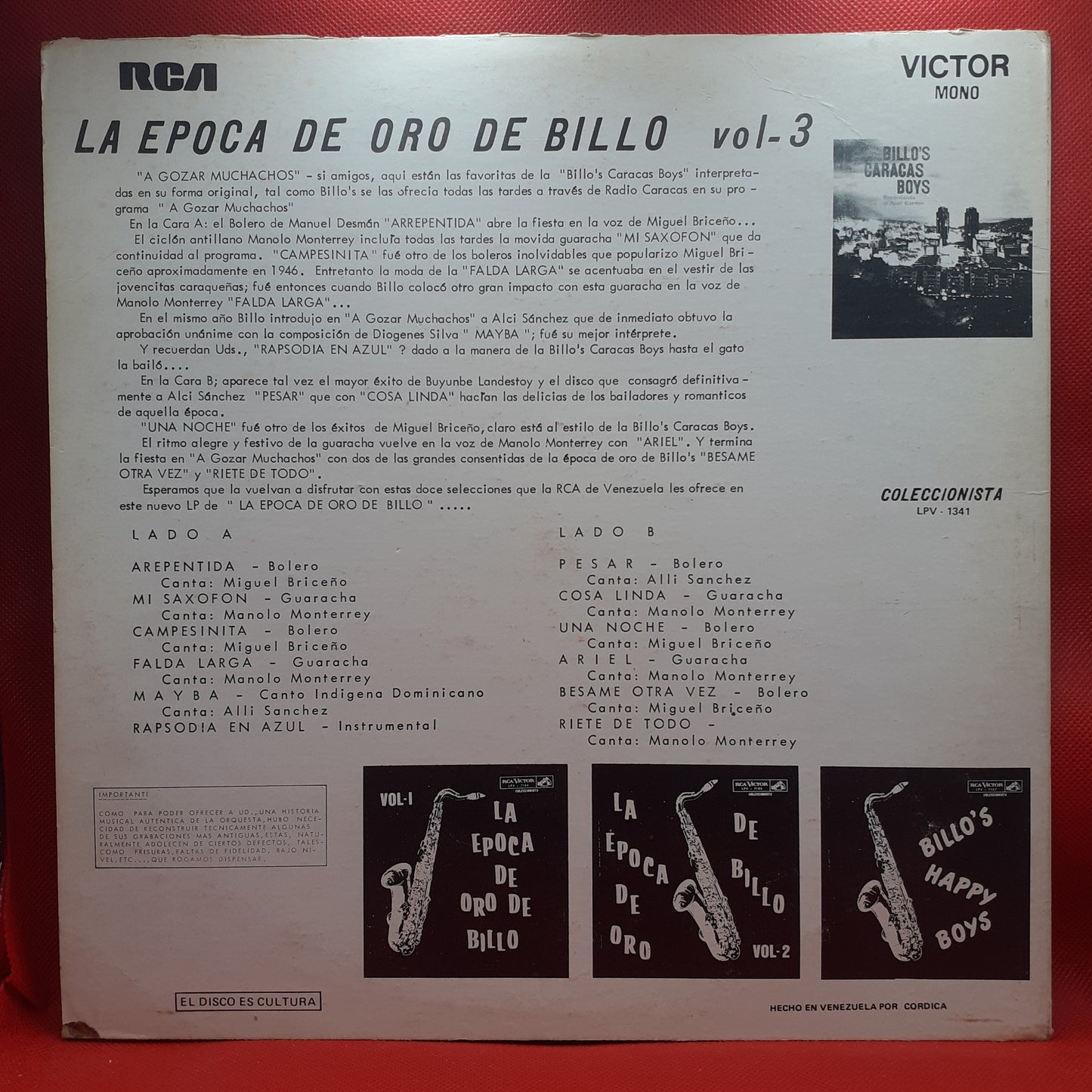 Orquesta Billo Caracas Boys – La Epoca De Oro De Billo Vol-3