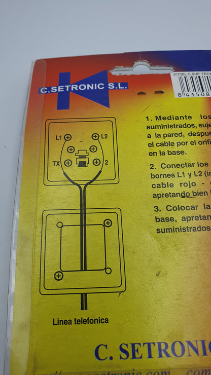 Tomada RJ11 Parede Frontal REF: 2070BL