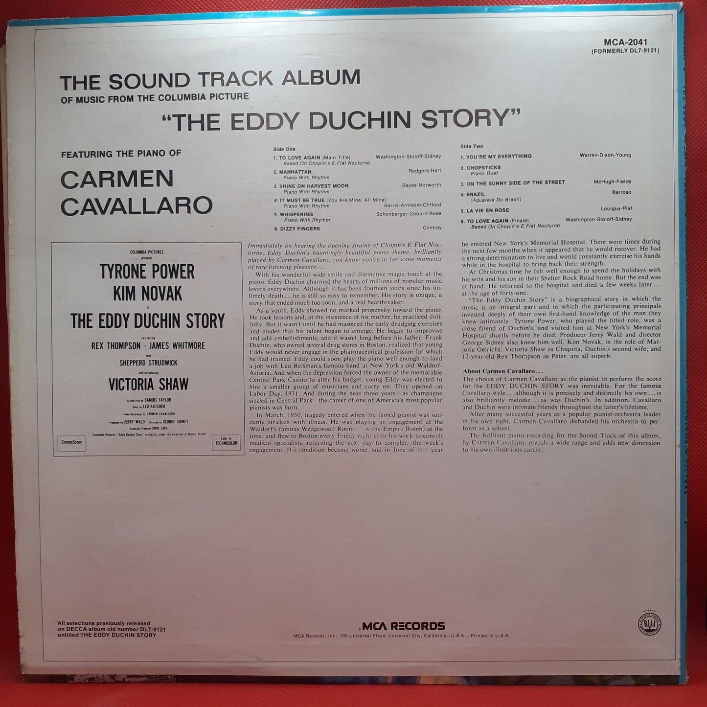 Carmen Cavallaro – The Eddy Duchin Story