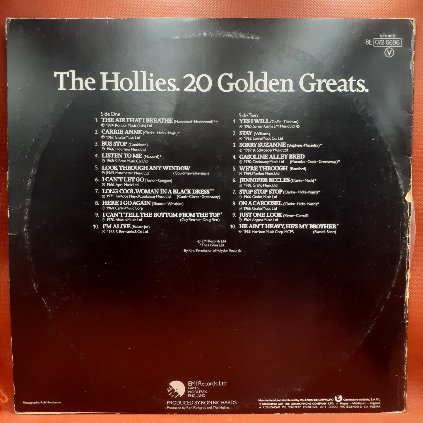 The Hollies – 20 Golden Greats