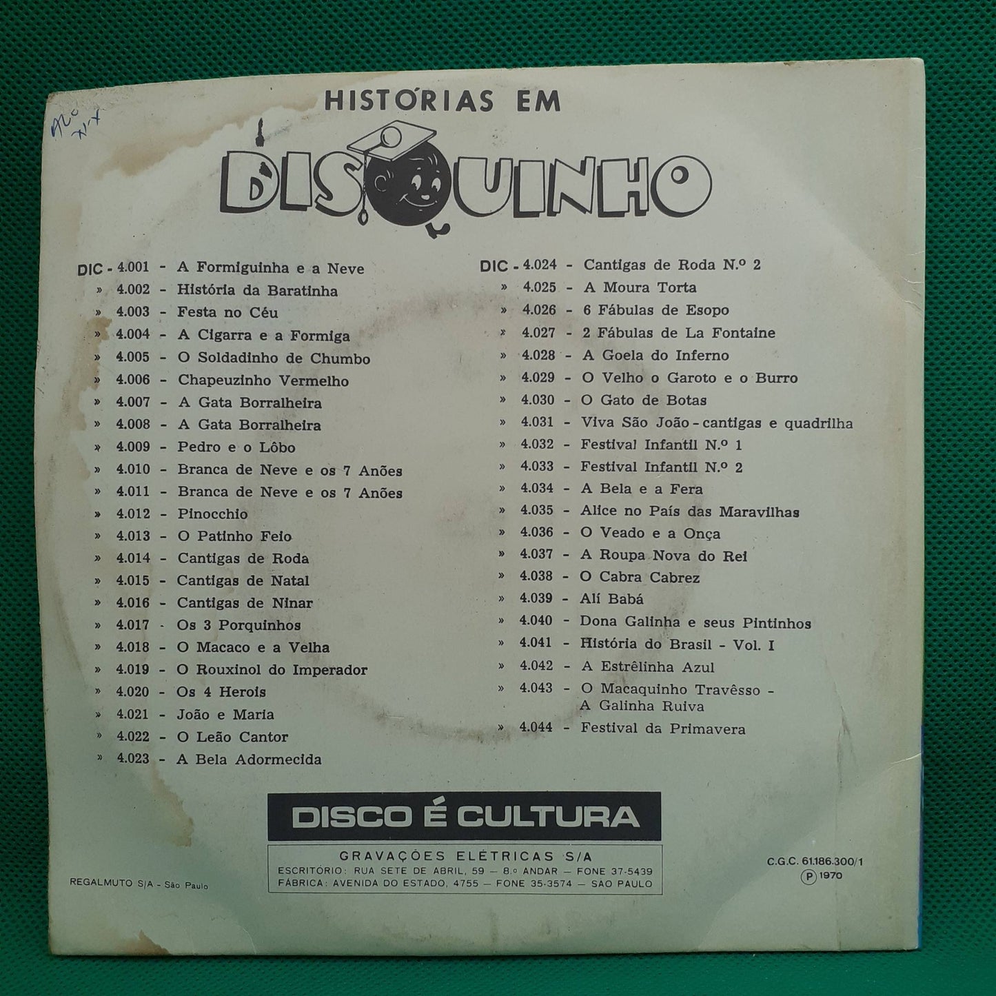 Disquinho* – As Aventuras Do Saci Pererê