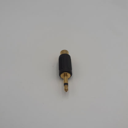 Adaptador Jack Dourado 3,5mm Macho Mono RCA  REF:4660BL