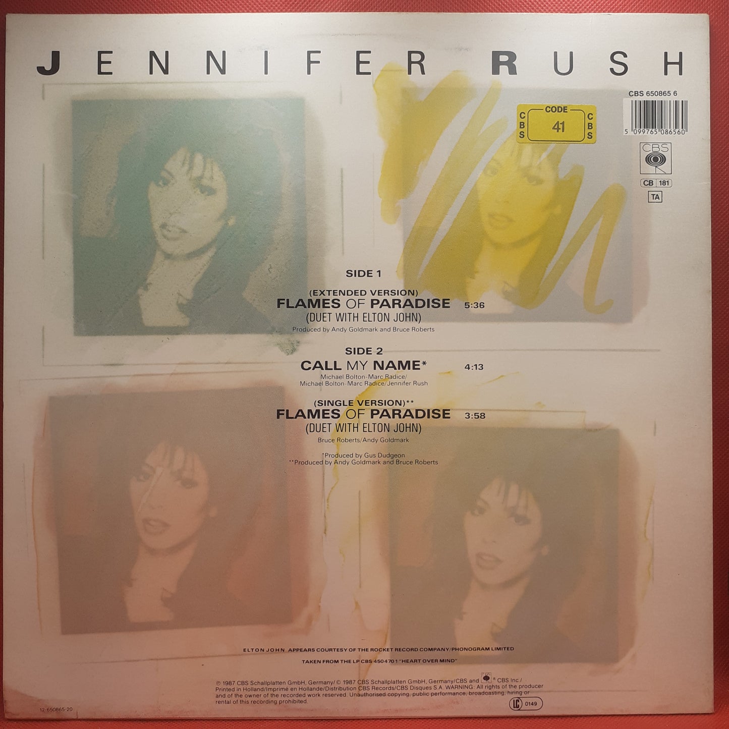 Jennifer Rush – Flames Of Paradise (Duet With Elton John) (Extended Version)