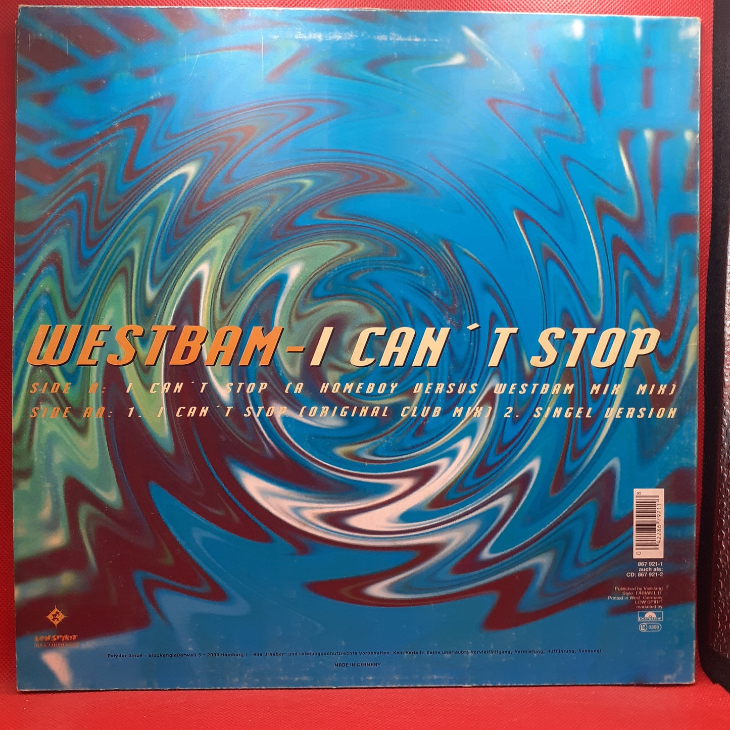 Westbam - I Can't Stop