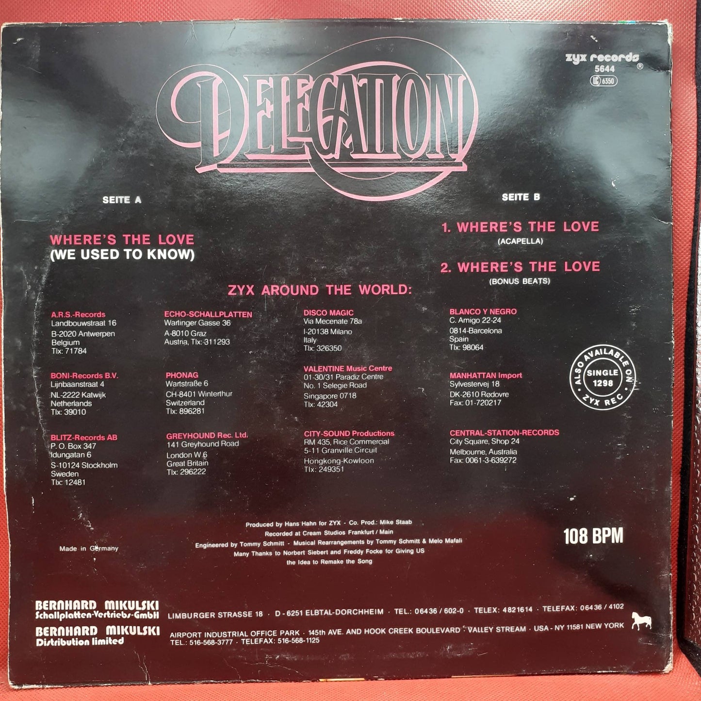 Delegation – Where's The Love (We Used To Know)