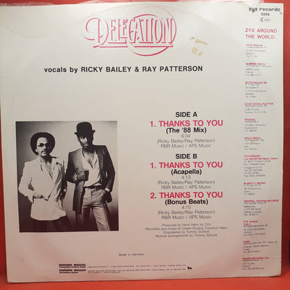 Delegation – Thank You (The '88 Mix)