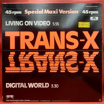 Trans-X - Living On Video / Digital World