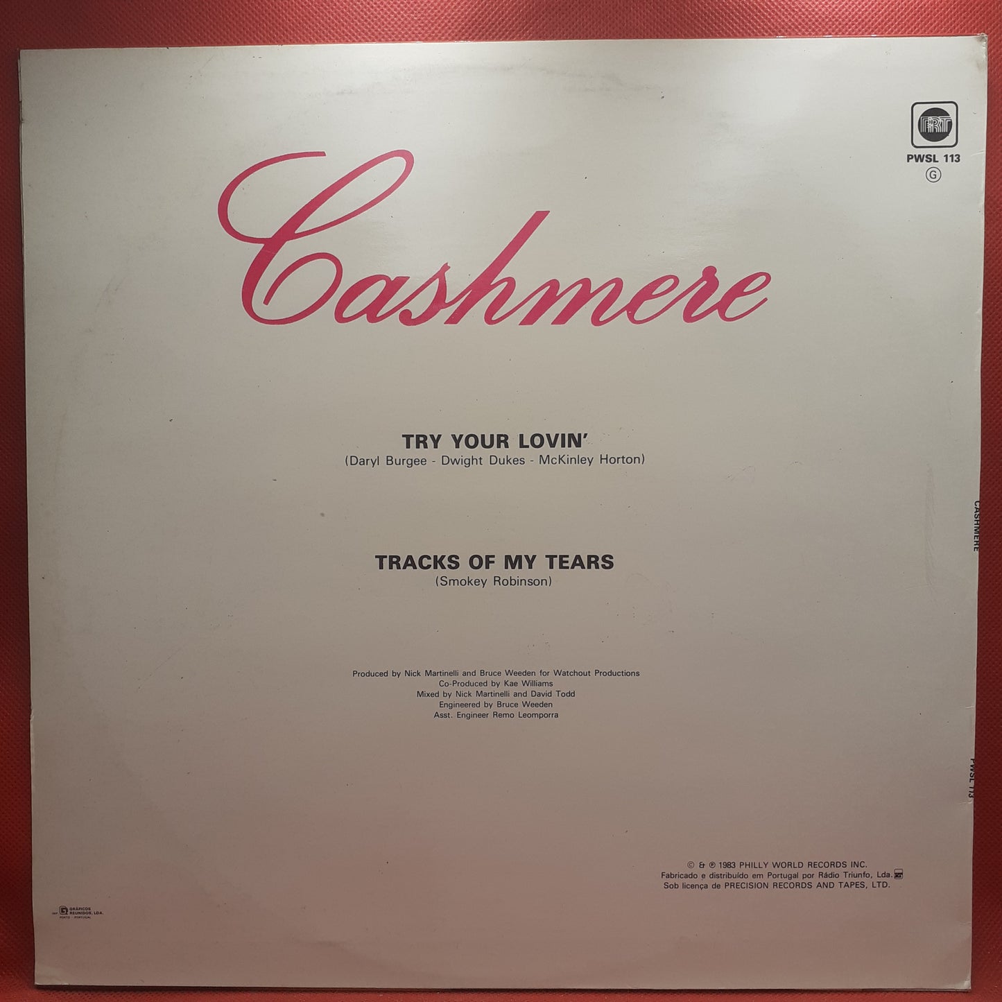 Cashmere  – Try Your Lovin´ / Tracks Of My Tears