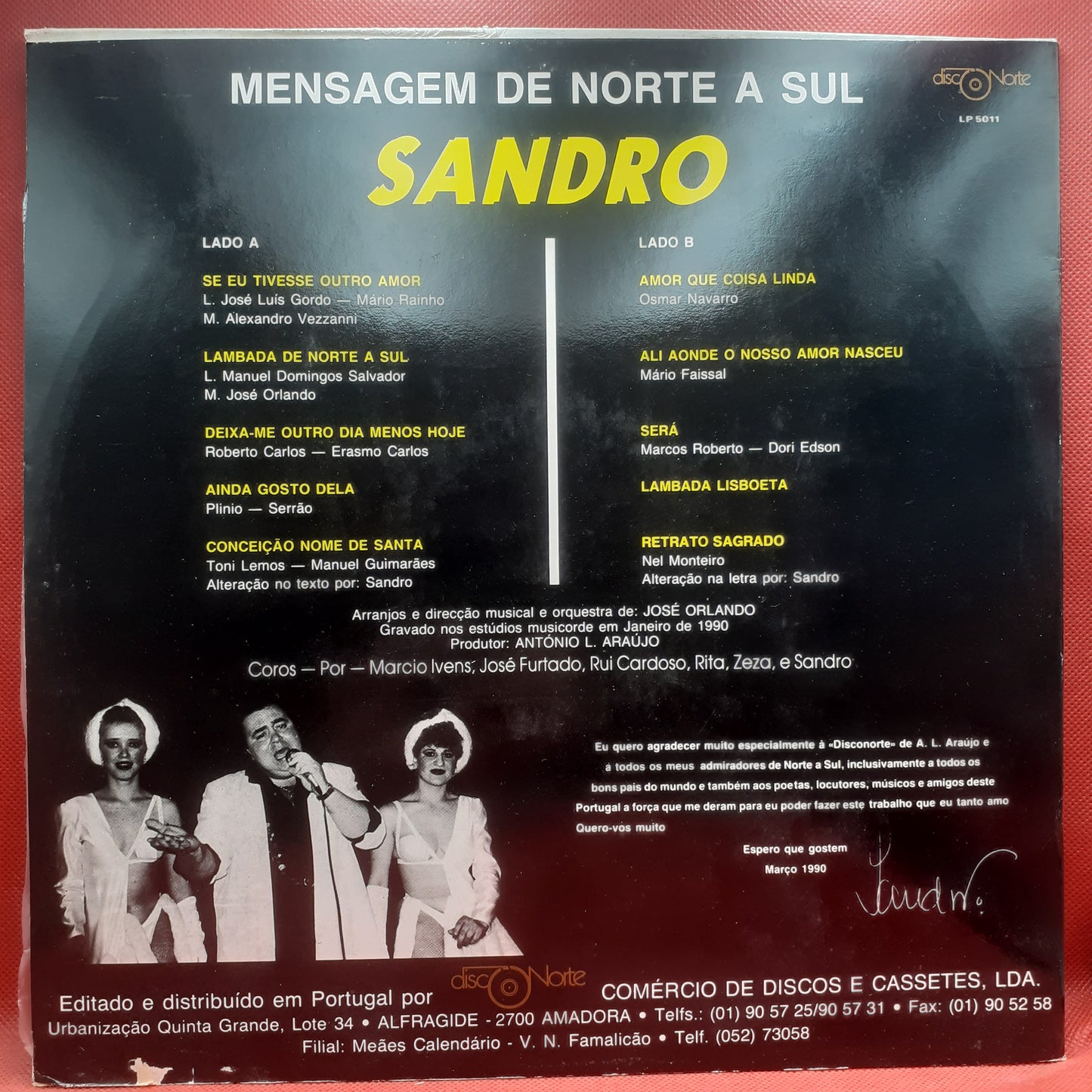 Sandro - Mensagem de Norte a Sul