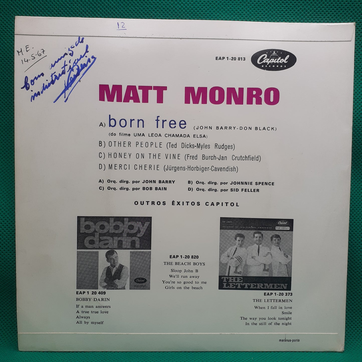 Matt Monro – Born Free