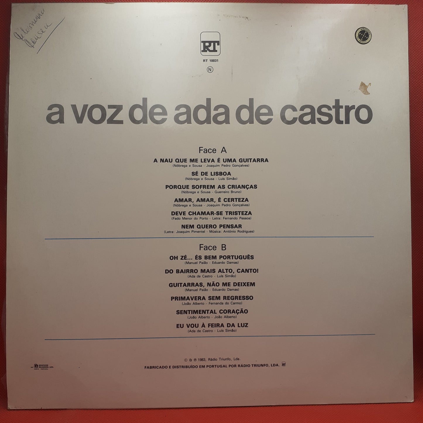 Ada De Castro – A Voz De Ada De Castro