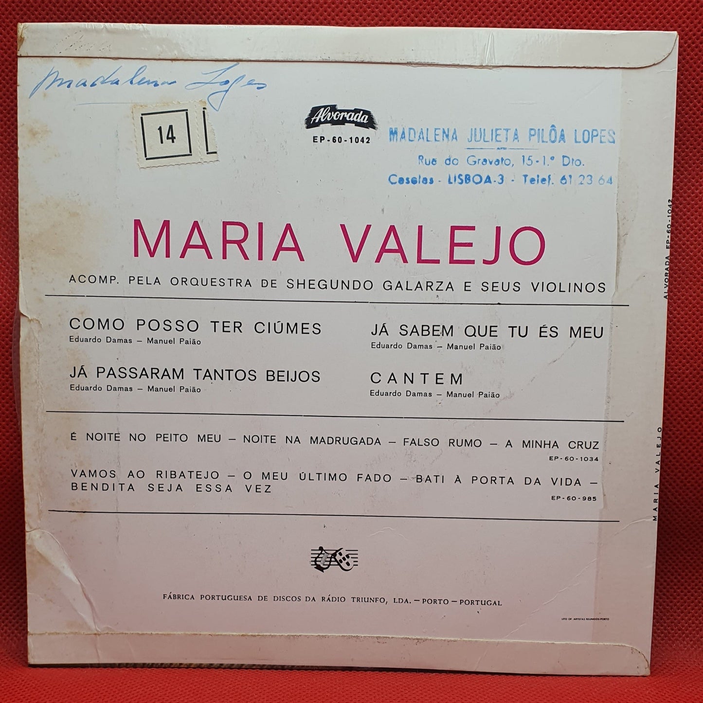 Maria Valejo – Como Posso Ter Ciúmes